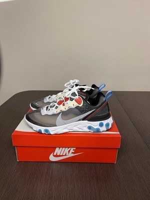 Nike React Element 87 Dark GreyPhoto Blue Size 8.5 M