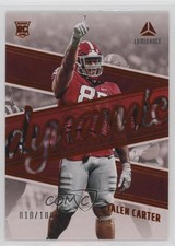 2023 Panini Luminance Dynamic Rookies Orange 10/100 Jalen Carter #DR-15 1h1