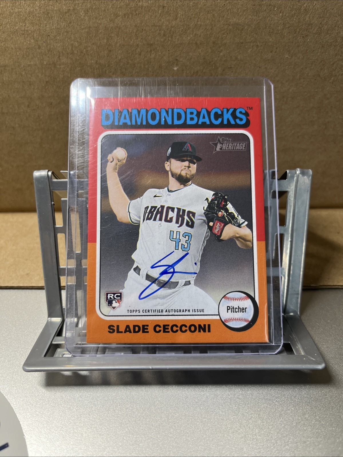 2024 TOPPS HERITAGE SLADE CECCONI REAL ONE ROOKIE AUTO