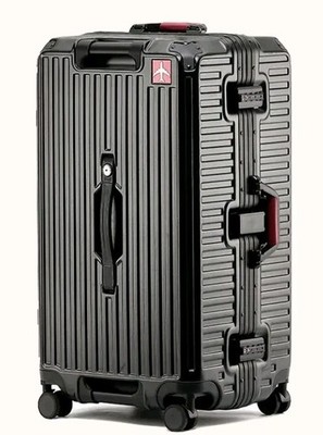Alurahmen Koffer PC Hartschale Spinner Rollen 26 Zoll grau neu unbenutzt