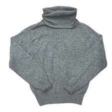 Vintage John Meyer Women's M Lambswool Angora Wool Sweater Turtleneck Cowl 80s