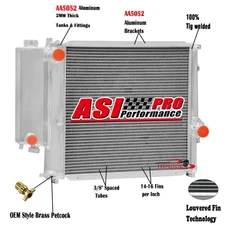3 Row Aluminum Radiator for 1991-1999 1992 BMW 318i 318is 318ti Z3 MT