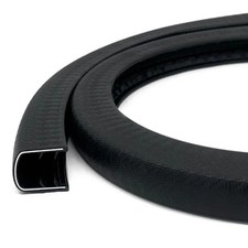 U-Shape Edge Banding - Fits 1/2" Edge, Rubber Trim for Sharp/Rough Surfaces, Ven