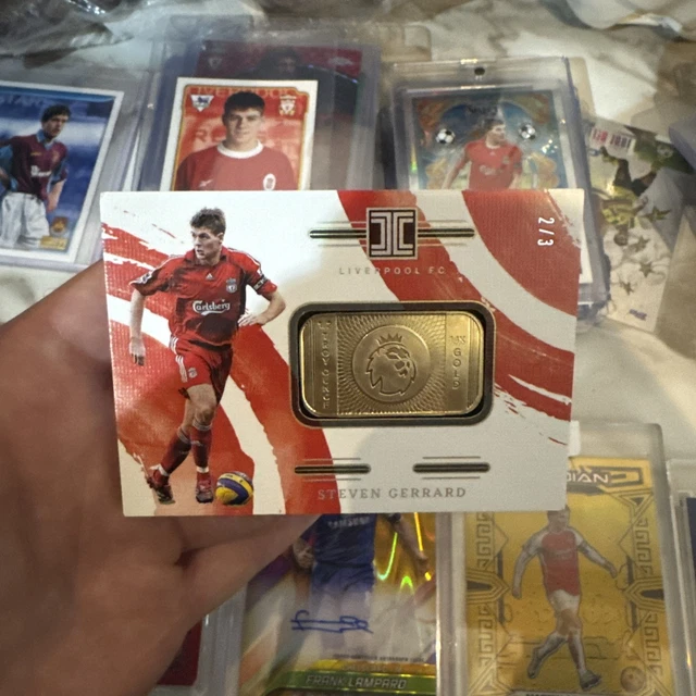 Steven Gerrard 2023-24 Panini Impeccable 14KT 1 /2 Ounce Gold Bar # 2/3