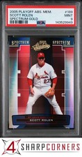 2005 PLAYOFF ABSOLUTE MEMORABILIA SPECTRUM GOLD #189 SCOTT ROLEN /25 POP 1 PSA 9