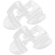 4 Pcs Plastic Roller Window Shade Pulls Transparent Cordless Handles For Blinds