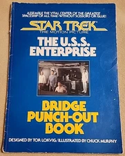 Star Trek U.S.S. Enterprise Bridge Punch-Out Book Unused Complete Unpunched 1979