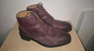 Superdry Vintage Officer Boot Herren Stiefel Bordeaux Rot OVP Top Zustand