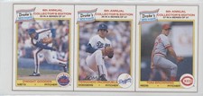 1986 Drake's Big Hitters Dwight Gooden Fernando Valenzuela Tom Browning 5hy