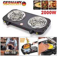 Elektro Kochplatte Doppelkochplatte Kochfeld Herdplatte Camping 2000W elektrisch
