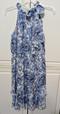 halter derby dress SO ONLINE AU Halter Neck Maxi Dress, Poppy Botanic Satin Fabrication, AU8/US4 main image 0