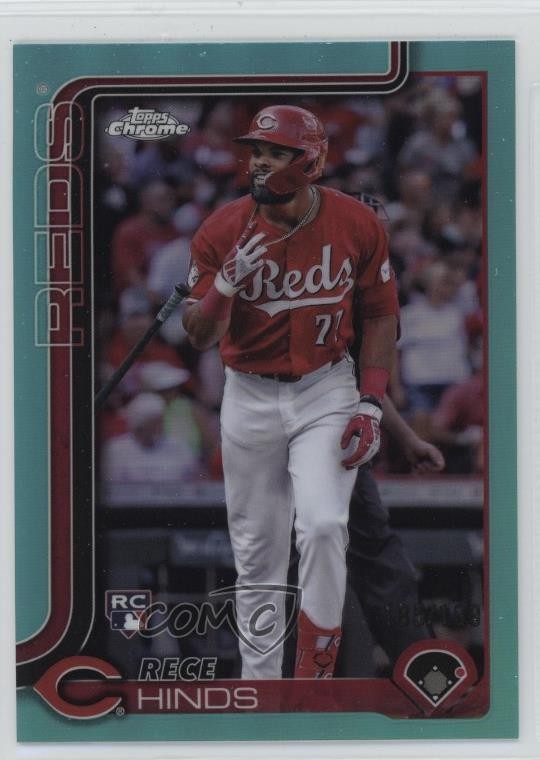 2025 Topps Chrome Teal Refractor /299 Rece Hinds #253 10h2