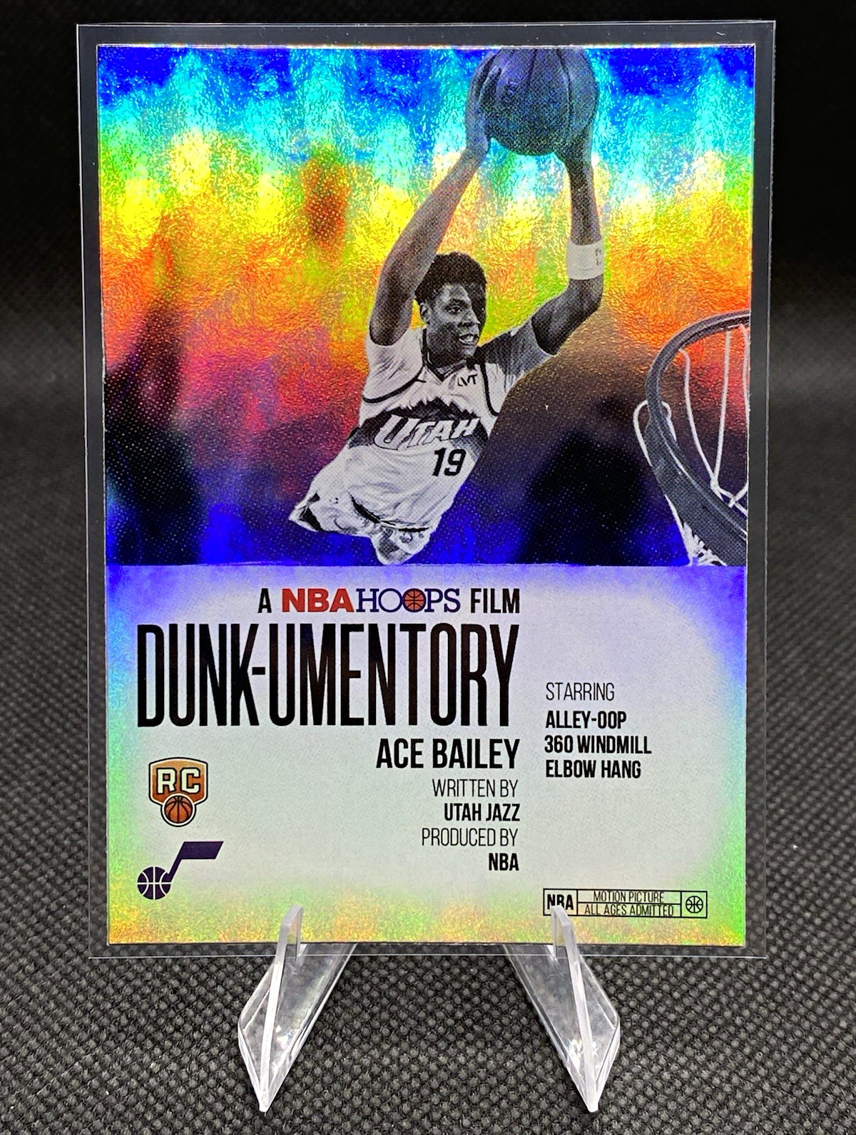 Topps NBA Hoops Dunk-umentory Ace Bailey Utah Jazz Rookie Insert #D-14 2025-26