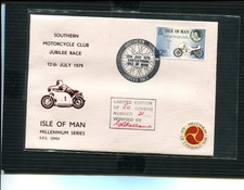 Isle of Man 1979 Southern 100 Autographed cover, RPS