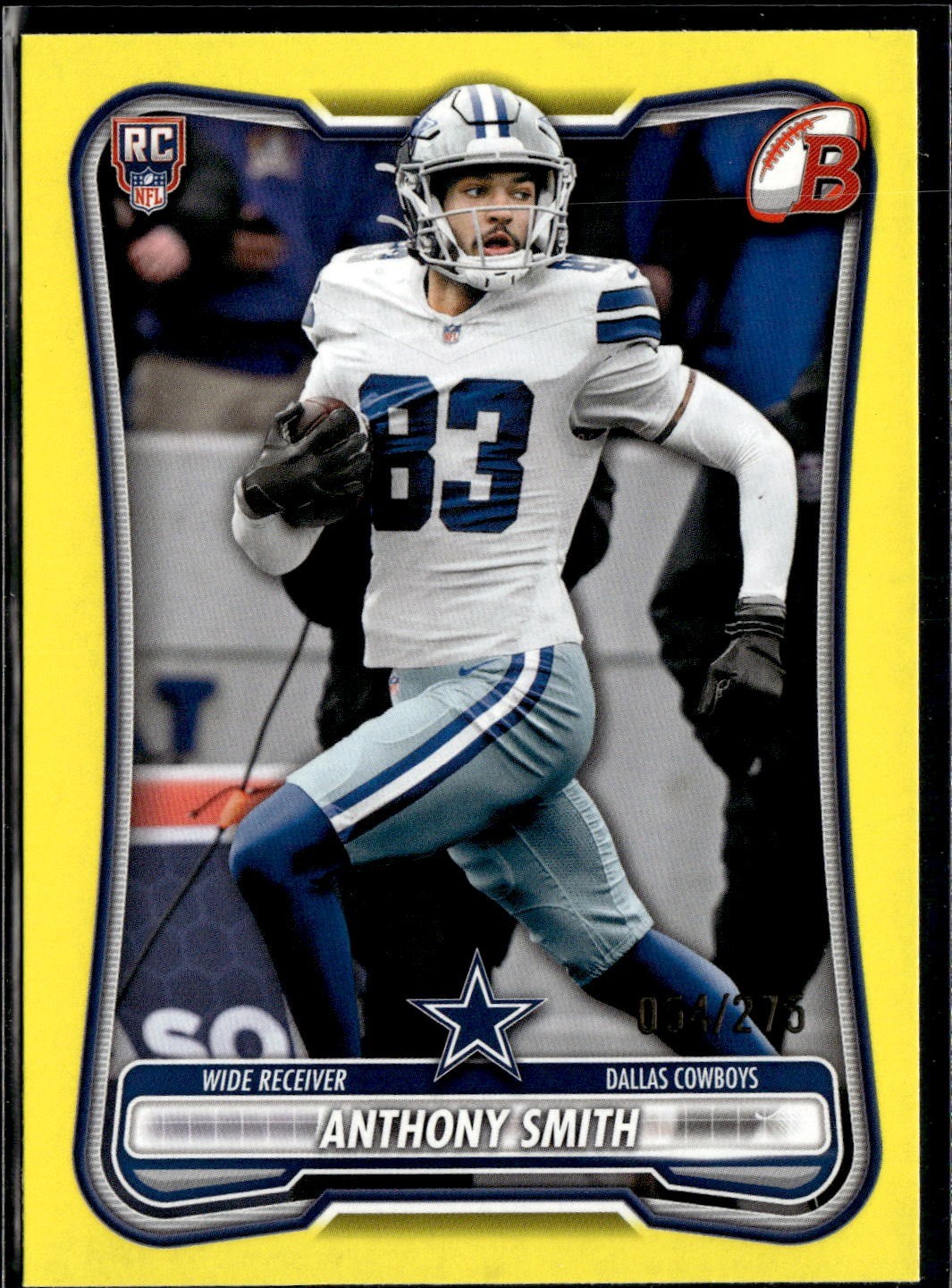 2026 Bowman #110 Anthony Smith Yellow #/275