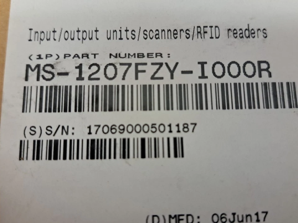 Zebra MS-1207FZY-I000R Fixed-Mount Barcode Scanner NEW * - - Image 3 of 4