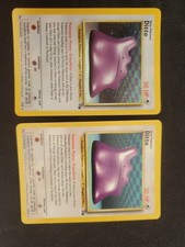 1999 Pokemon Fossil Unlimited Ditto Holo AND NON HOLO Rare 3/62 LP 