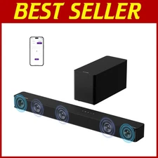 Smart TV Soundbar with Subwoofer, App Control, BT 5.4