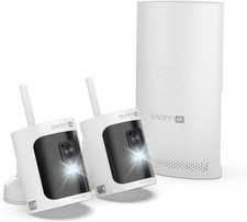 Image of Swann AllSecure 4K Wire-Free Security CCTV System, 2 Cameras, No Monthly Fees