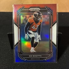 2022 Panini Prizm #398 Nik Bonitto Red White and Blue