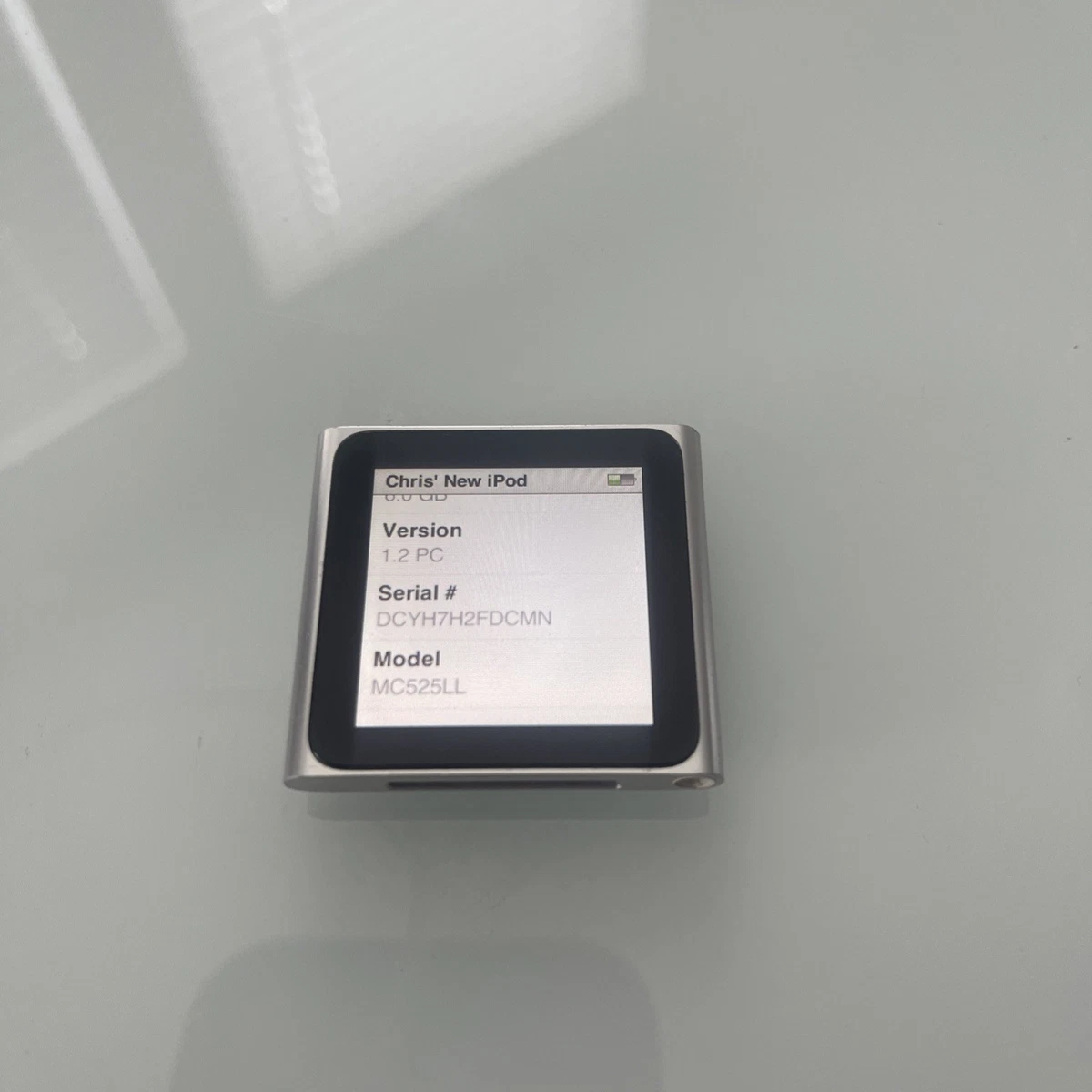 iPod nano 第6世代8Gシルバー Apple iPod nano 6th Generation 8GB - Silver (MC525LL/A) - Works