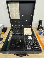 Vintage Triplett Radio Tube Tester 1210-A 1220-A 1230 & Case & Accessories