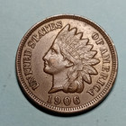 ■ 1906 INDIAN PENNY ONE CENT ☐ XF — photo 1