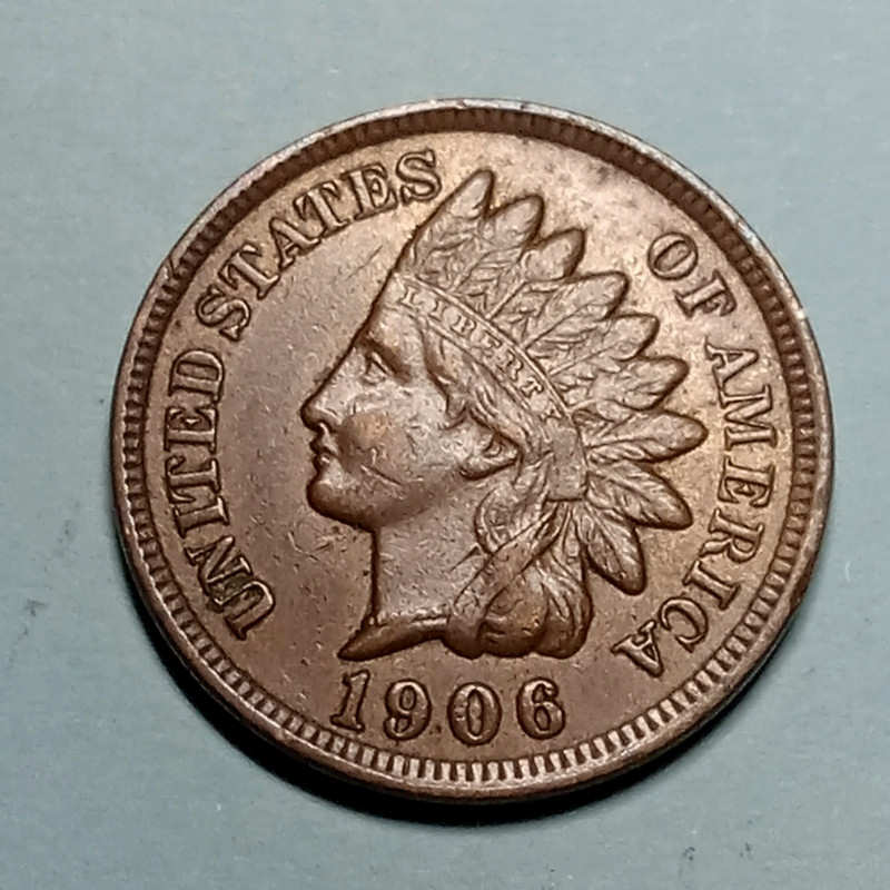 ■ 1906 INDIAN PENNY ONE CENT ☐ XF