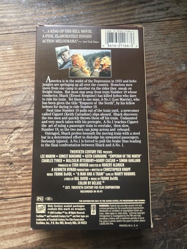 Emperor of the North (VHS) Lee Marvin Ernest Borgnine Keith Carradine - Picture 5 of 6
