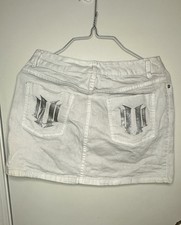 Denim White Mini Skirt