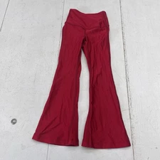 Tiger Friday Red Metallic Flared Leg Dancewear Leggings Youth Girls Size XS