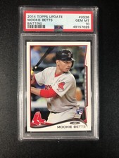Mookie Betts 2014 Topps Update #US26 Batting Boston Red Sox RC Rookie PSA 10