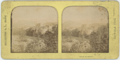 Transluzente Stereoanlage um 1870. Golf von Neapel. Neapel. Italien. Italien.