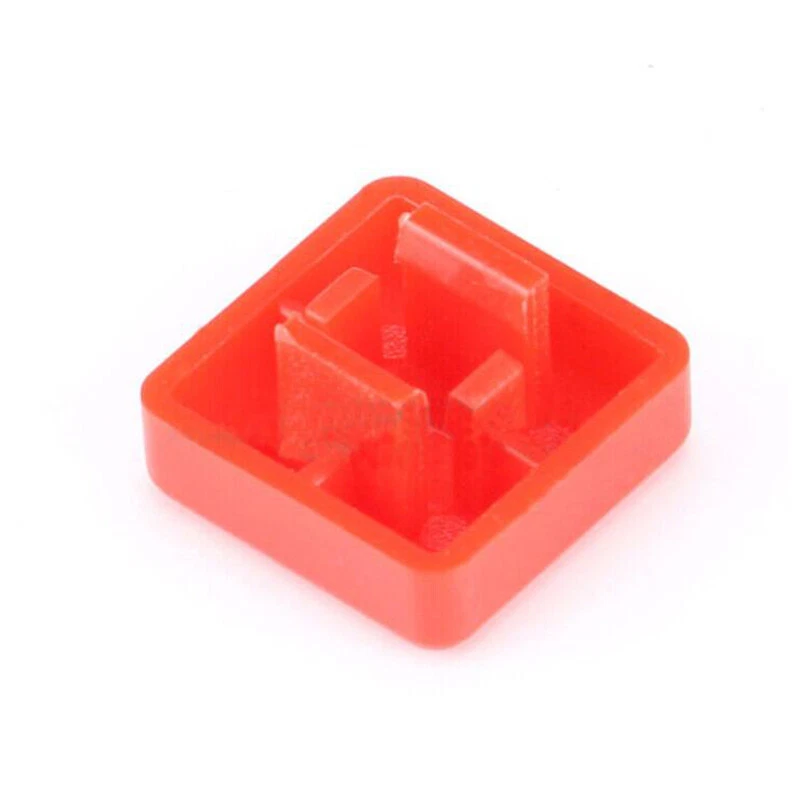 Square Button Cap Red for 12x12x7.3mm Push Button Switch Tact Micro Switch DIY - Image 4 of 4