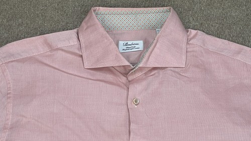 Stenstroms Fitted Body Twofold Super Cotton Men's Long Sleeve Shirt Size 17.5 44 - Picture 4 of 11