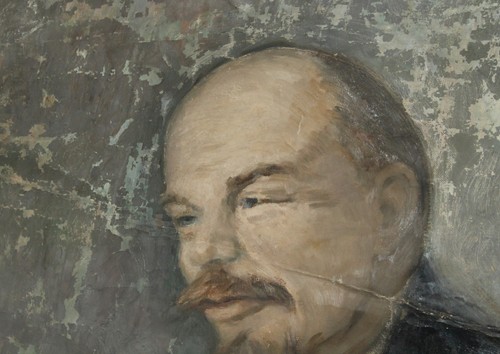 Altes großes Ölgemälde Portrait Wladimir Iljitsch Lenin - Bild 7 von 12