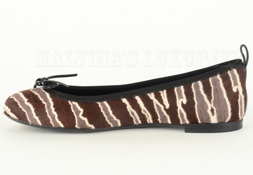 GUCCI SHOES BALLET FLATS PONY HAIR BOW DETAIL ANIMAL PRINT $675 sz 35.5 / 5.5 - Picture 7 of 19