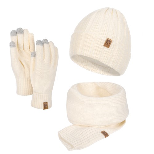 Damen Winterset Mütze Schal Handschuhe Set für Damen Winterschal Damenschal - Bild 15 von 60