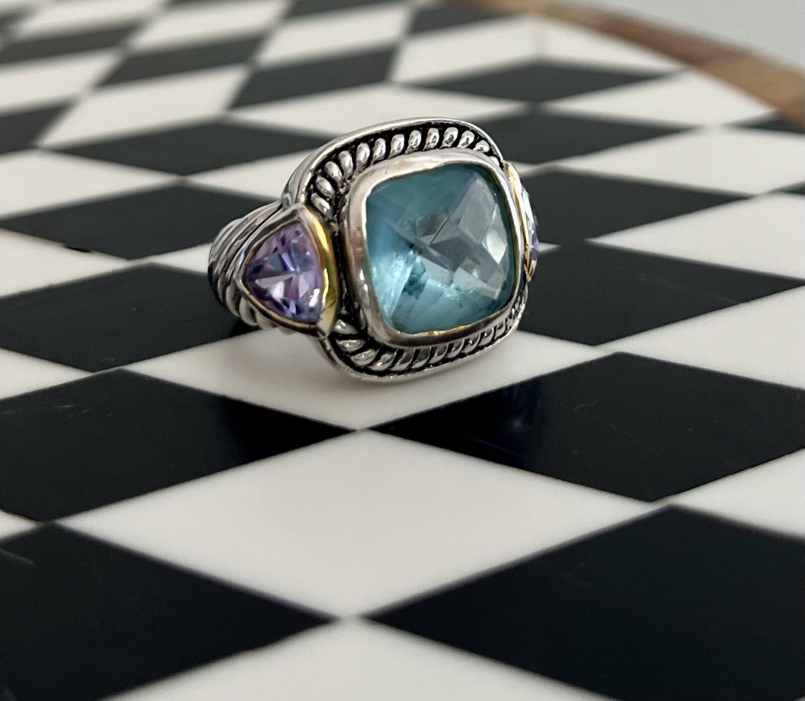 sterling silver Size 9 Ring - image 1