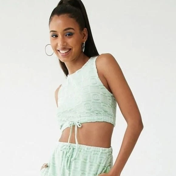 Checkered crop top sales forever 21