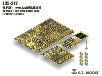  PE für russischen T-80B Kampfpanzer, E35-212 1:35 ETMODEL
