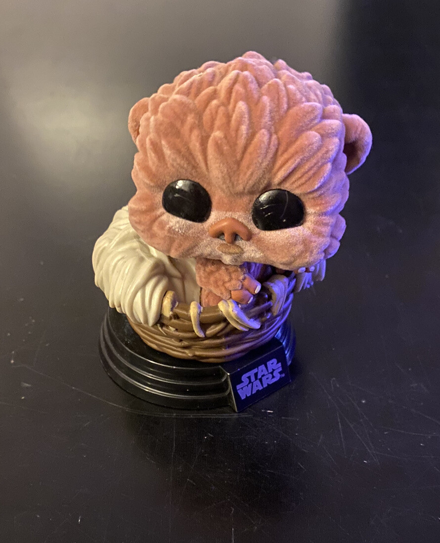 Figura Funko Pop Ewok Baby Nippet #292 Star Wars Objetivo Flocado Exclusivo