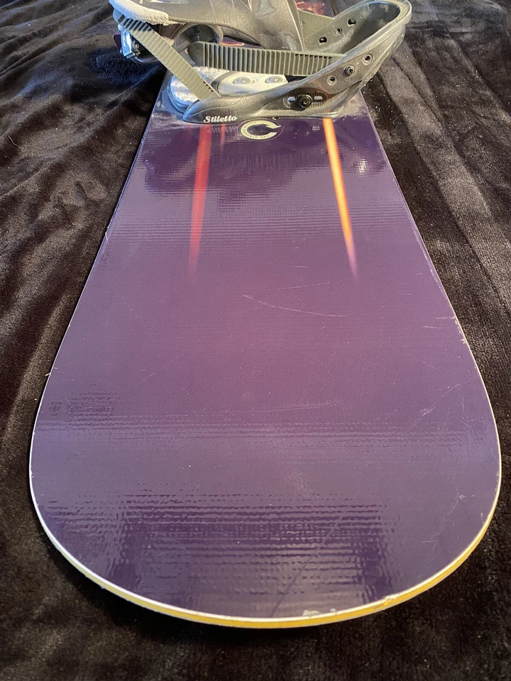 Palmer Shape Honeycomb Snowboard 164cm W/ Women’s Burtons Stiletto Bindings Rare - Image 4 of 4