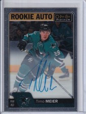 2016-17 O-Pee-Chee Platinum Rookie Autographs Timo Meier RC - SHARKS (A)