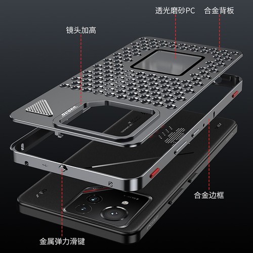 Aluminum Alloy Heat Dissipation Cooling Metal Case For ASUS ROG Phone 9 8 Pro - 第 6/17 張圖片