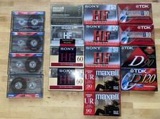 Lot of Cassette Tapes Sony Maxell TDK 13 Sealed 4 Open