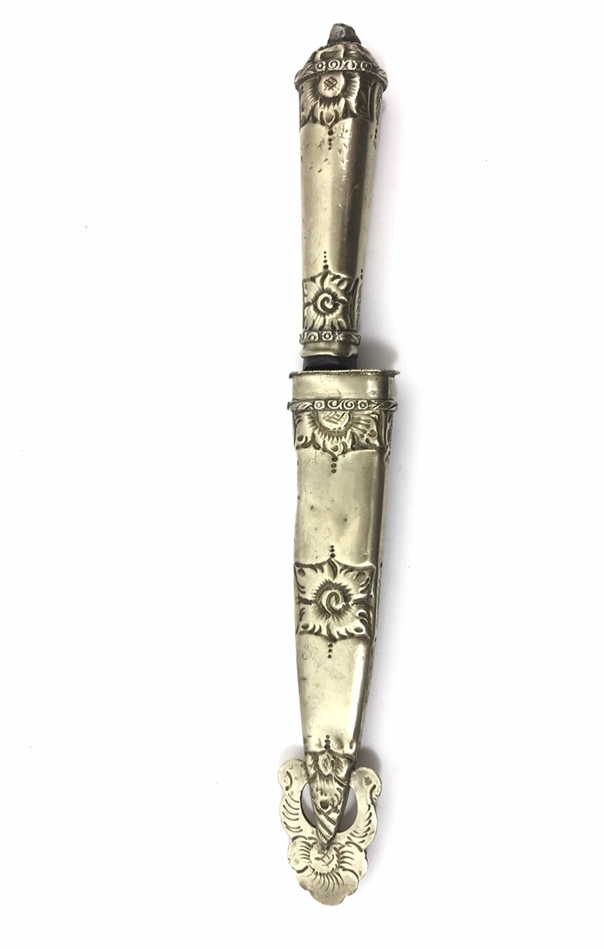 Argentina Alpaca Gaucho Knife With Sheath Argentine JU-CA early 1900s 2308-SX