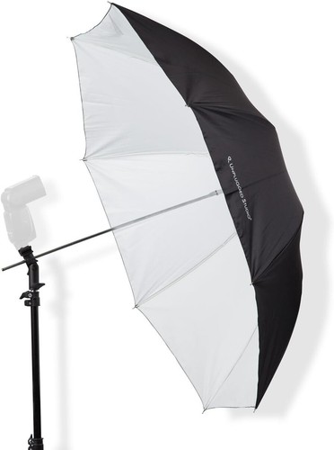 UNPLUGGED STUDIO 43-Inch White Umbrella (2-Pack) - Fiberglass Rib, Model UN-047 - Picture 5 of 8