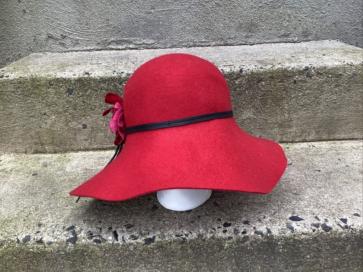Luciano Berni Hat / Made In Italy Beautiful Luciano Berni Ladies 100% Italian Wool Boho Chic  main image 3