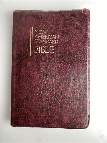 New American Standard Bible Nelson 761BG Maroon Leather 1977 MAPS Red Letter - Imagen 2 de 18